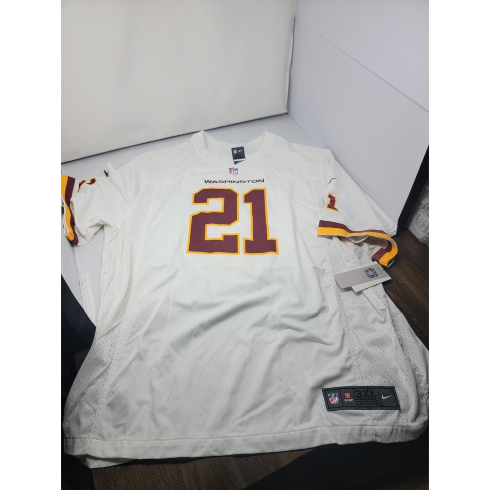 Nike ON FIELD NFL Washington Redskins Sean Taylor #21 Jersey White Size 3XL
